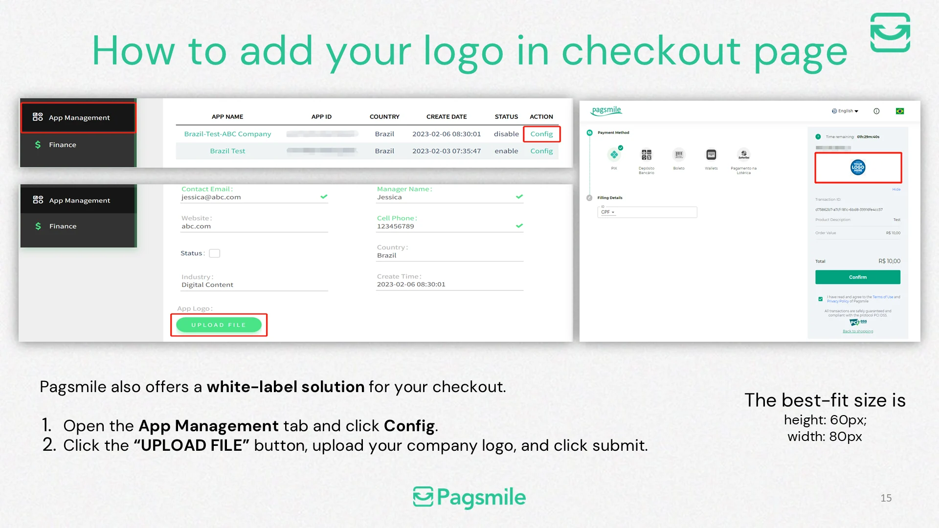 How can I add my logo to the checkout page? — image 1 of 1