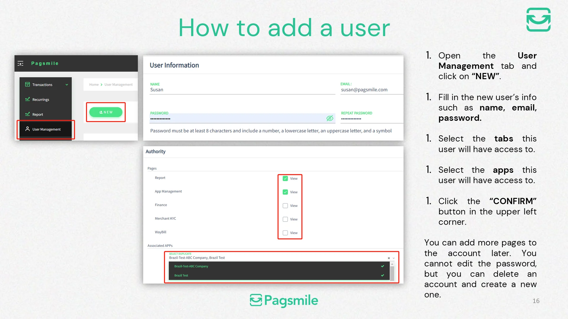 How to add a user — image 1 of 1