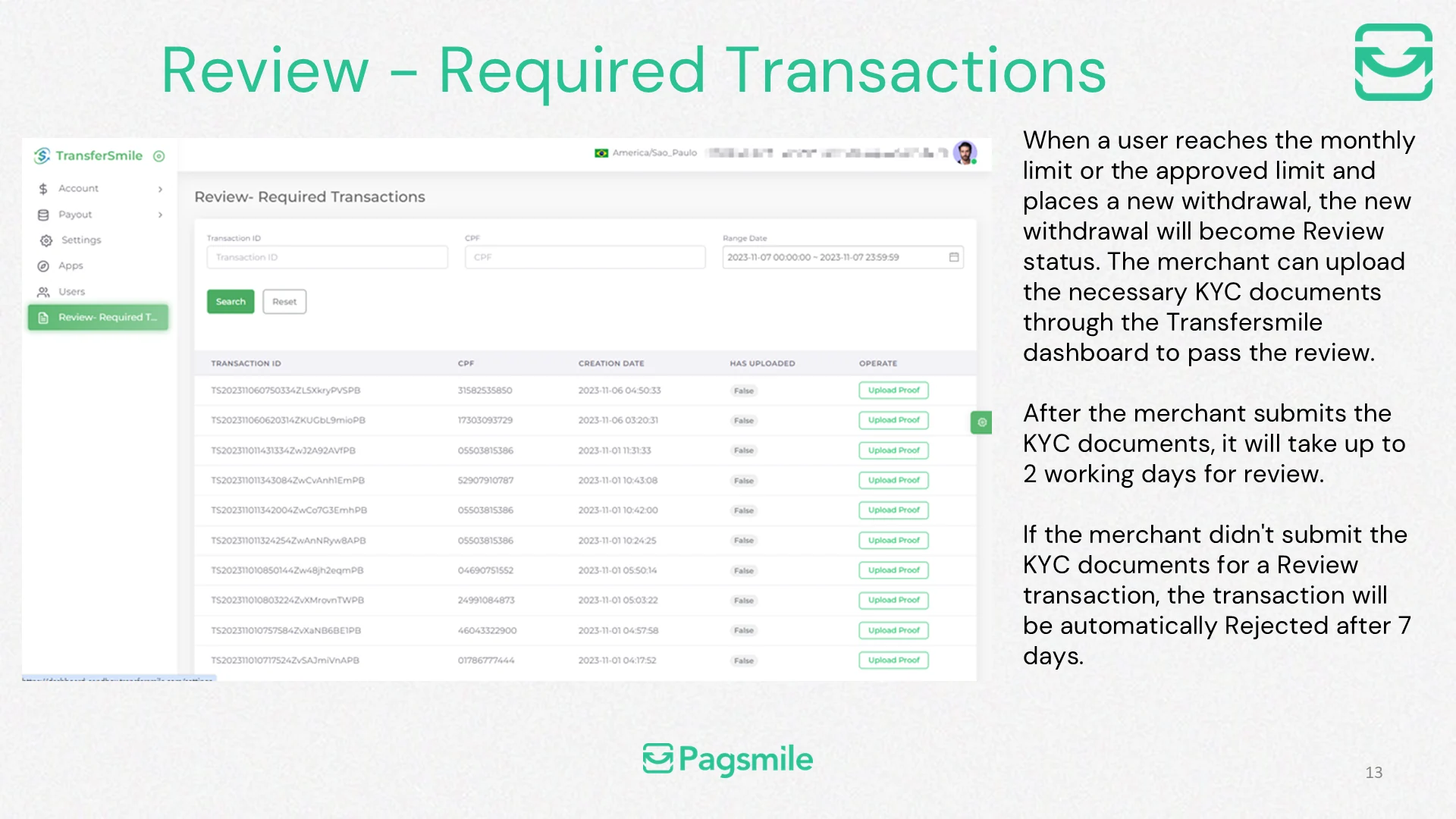 What should I do when a payout is under Review? — image 1 of 2
