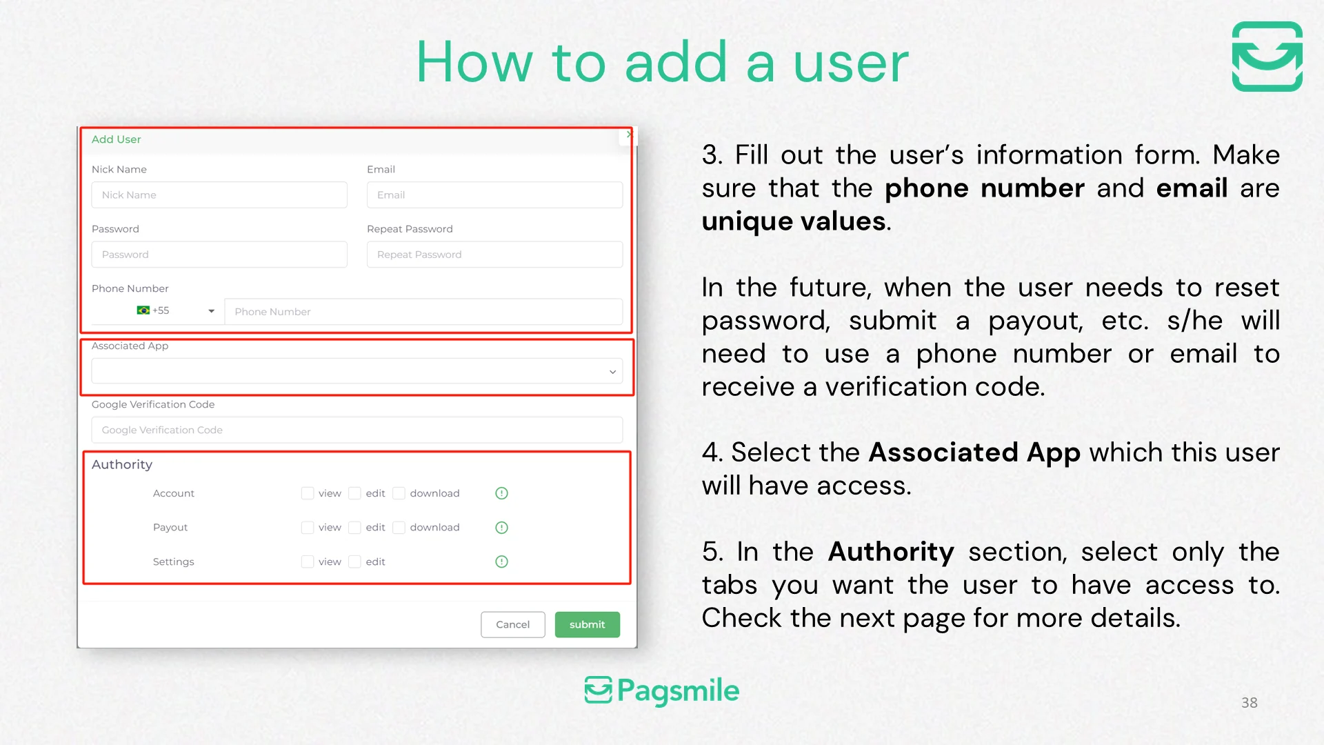 How can an admin add a sub-user? — image 2 of 4