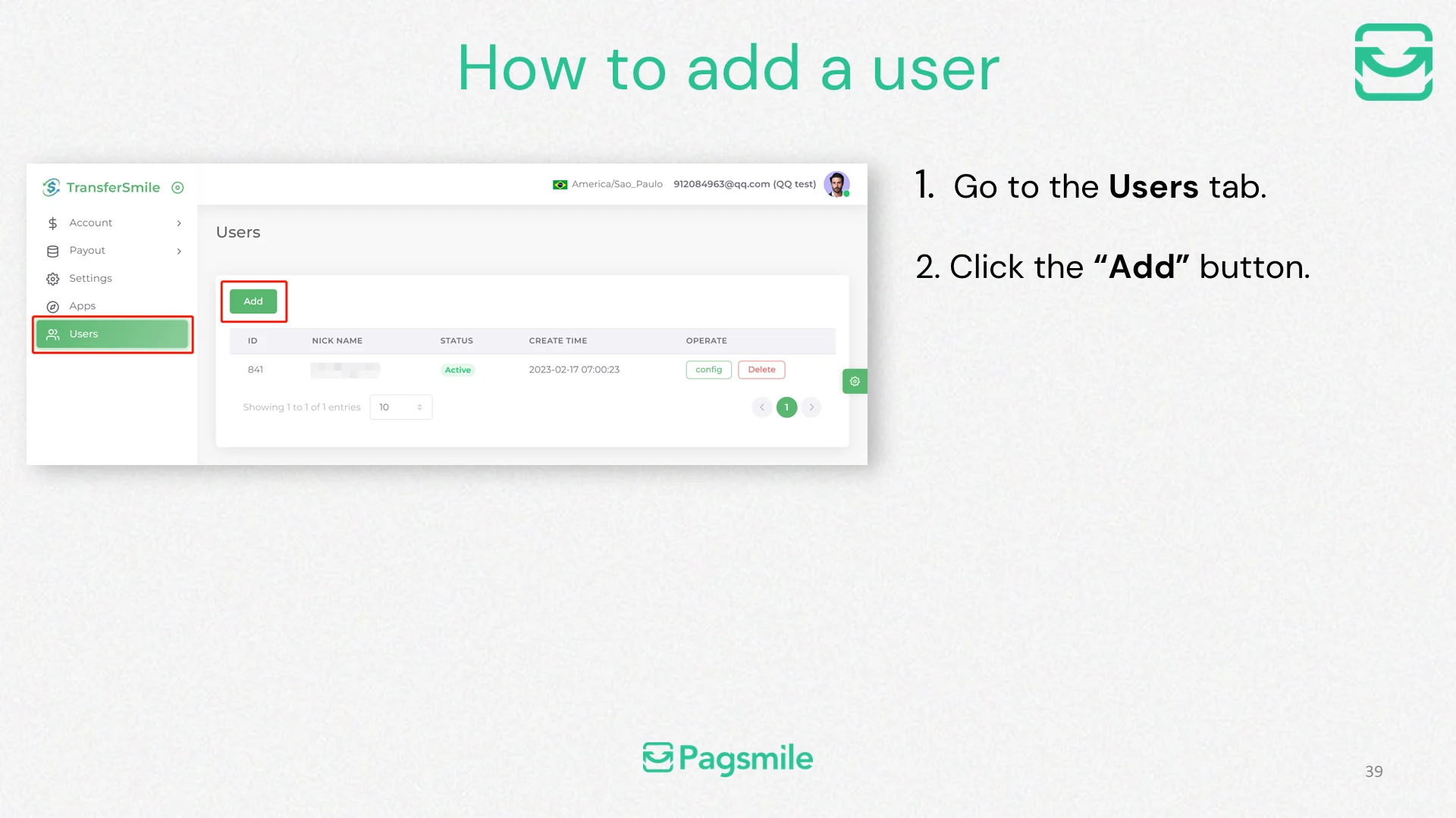 How can an admin add a sub-user? — image 1 of 4