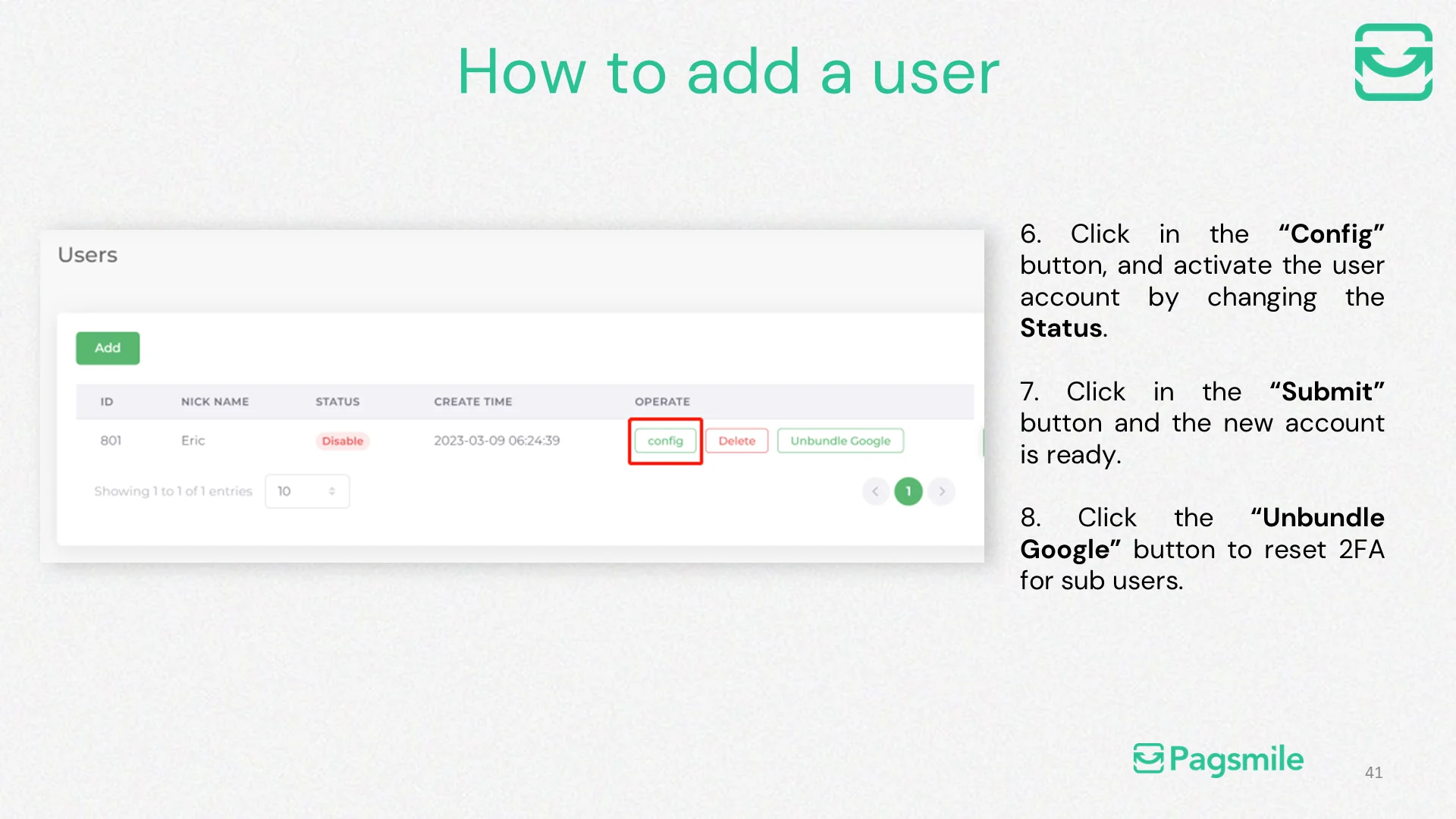 How can an admin add a sub-user? — image 3 of 4