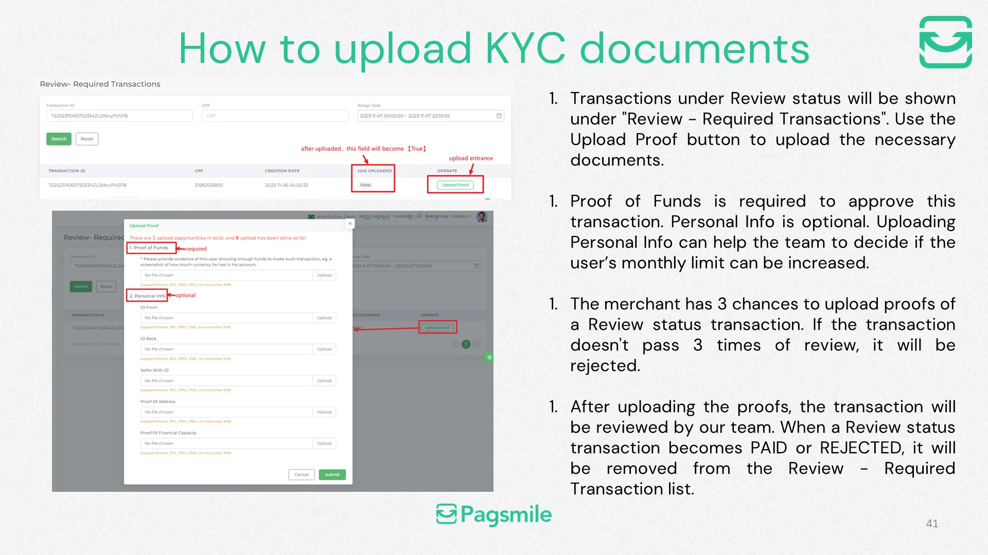 What should I do when a payout is under Review? — image 2 of 2