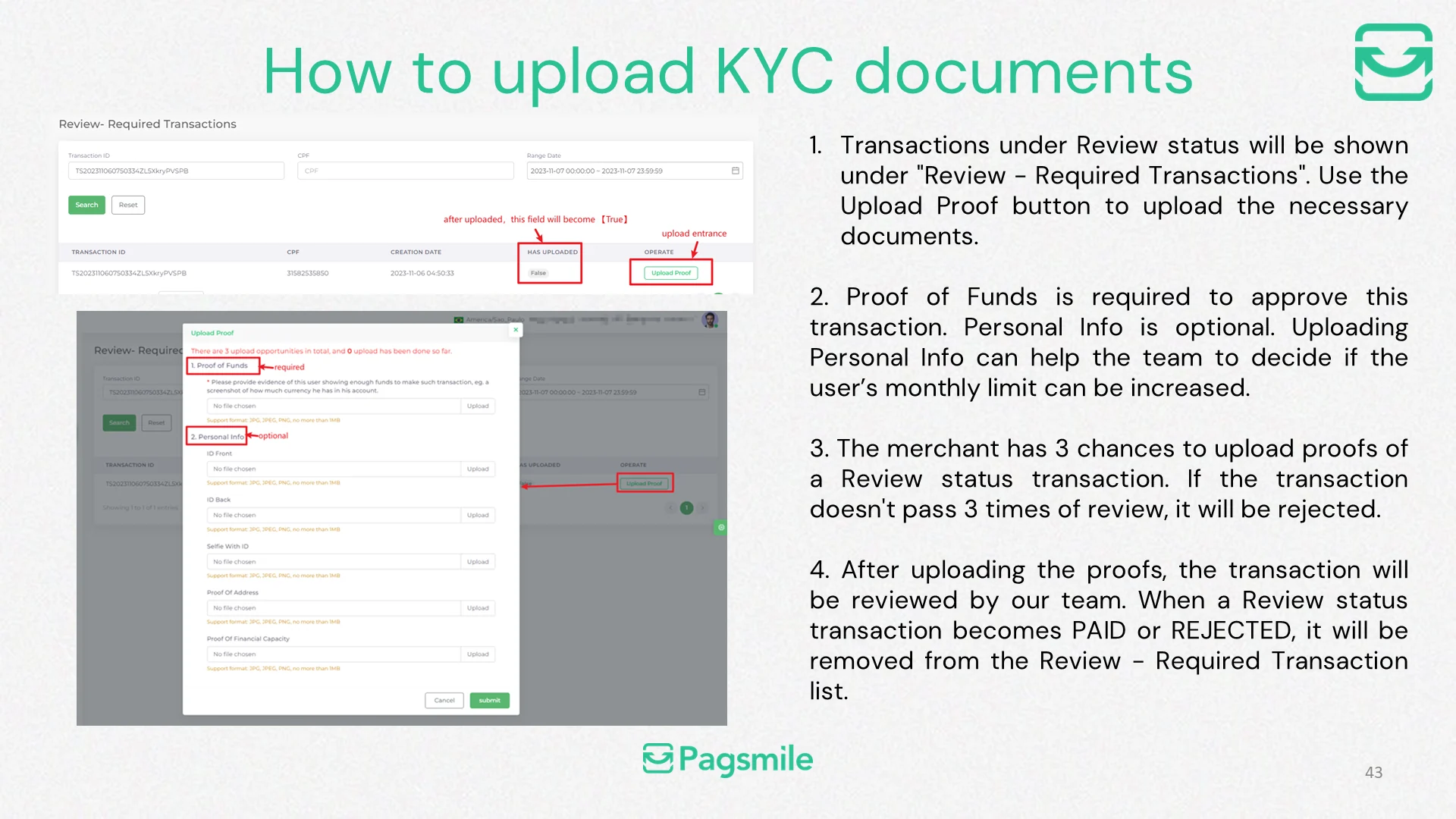 What should I do when a payout is under Review? — image 2 of 2